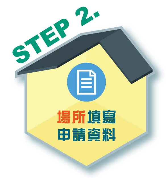 場所填寫申請資料